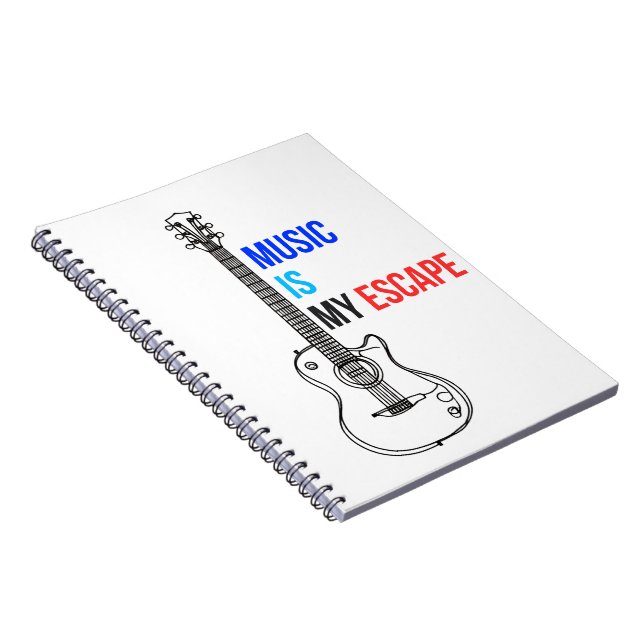 Cuaderno Music is my escape (Lado Derecho)
