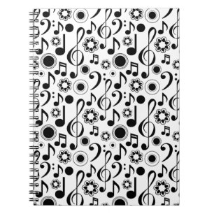 Cuaderno Music Notes and Clefs Musician Gift