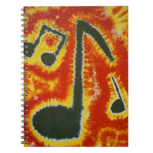 Cuaderno Music Notes Tie Dye