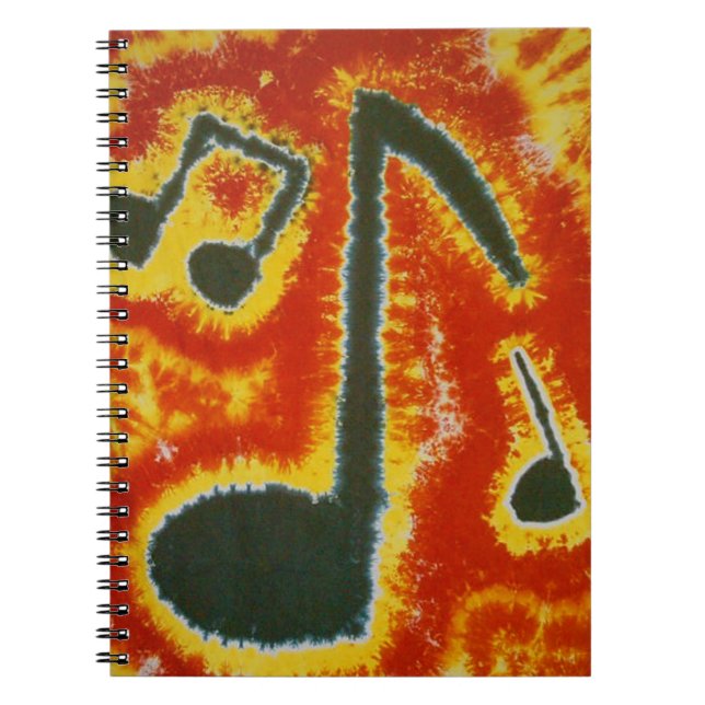 Cuaderno Music Notes Tie Dye (Frente)