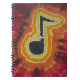 Cuaderno Music Notes Tie Dye