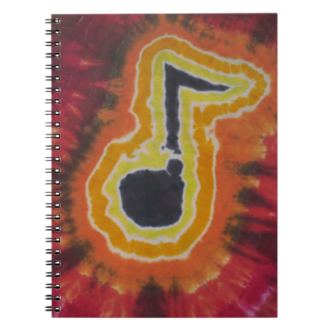 Cuaderno Music Notes Tie Dye (Frente)