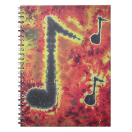 Cuaderno Music Notes Tie Dye