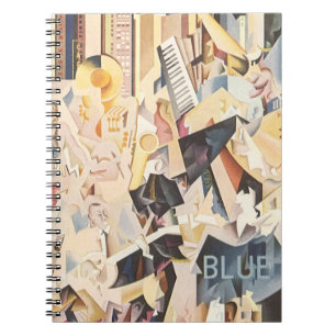 Cuaderno Música antigua, jazz Art Deco, Rapsodia en azul