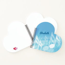 Cuaderno Música azul personalizada