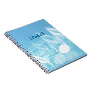 Cuaderno Música azul personalizada