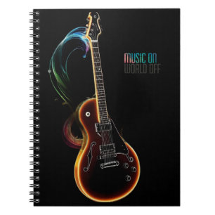 Cuaderno música de guitarra en