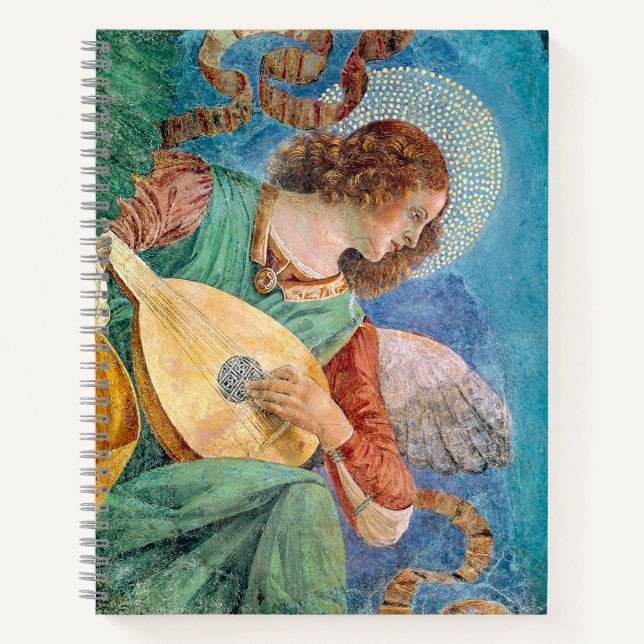 Cuaderno Musical angel playing guitar (Anverso)