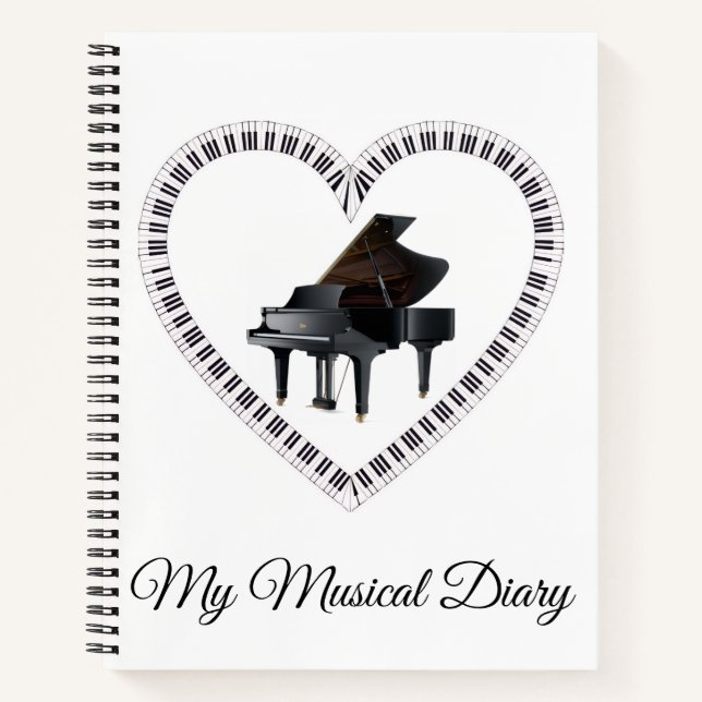 Cuaderno musical de piano (Anverso)