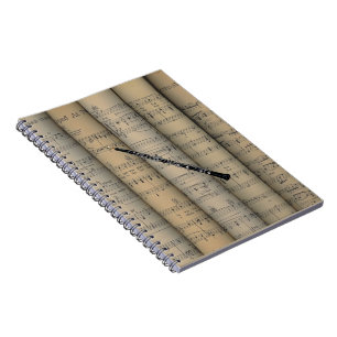 Cuaderno Musical rodado ~ del ~ del fondo de la partitura