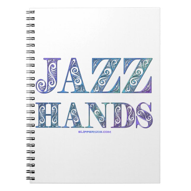 Cuaderno musicales de Broadway de SlipperyJoe's Jazz Hands  (Frente)