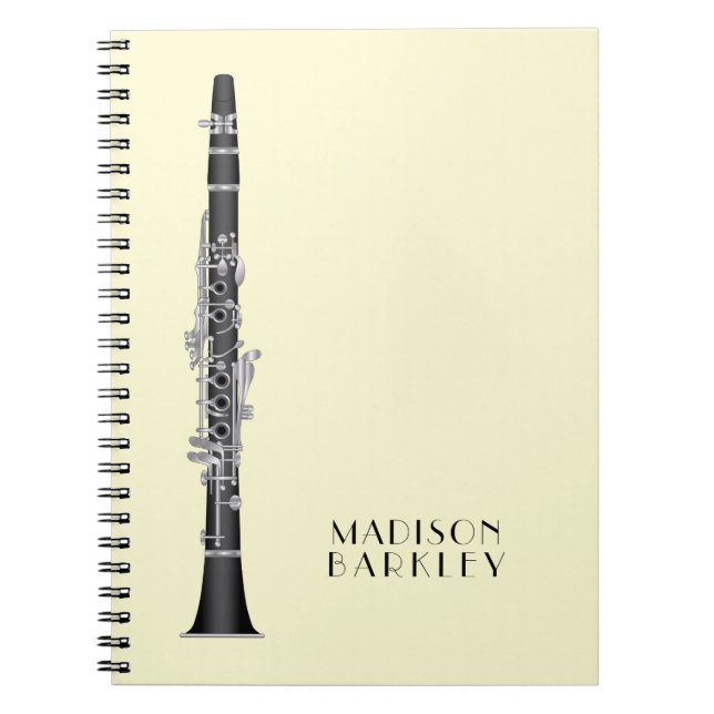 Cuaderno Músico Clarinet Music Teacher Band (Frente)