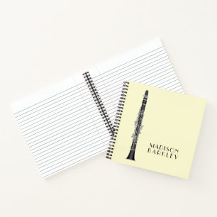 Cuaderno Músico Clarinet Music Teacher Band