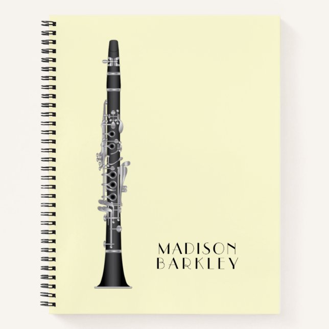 Cuaderno Músico Clarinet Music Teacher Band (Anverso)