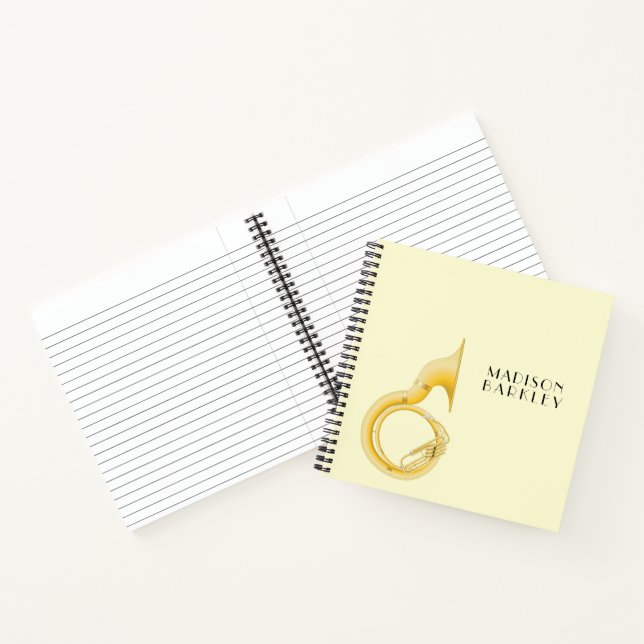 Cuaderno Músico de música de banda de música de Sousaphone  (Interior)