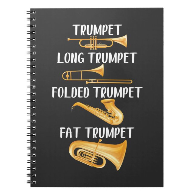Cuaderno Músico de Trumpets Player Music Instrucian (Frente)