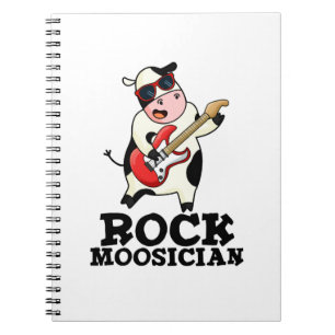 Cuaderno Músico de Vaca Divertido Pun Rock Moosician
