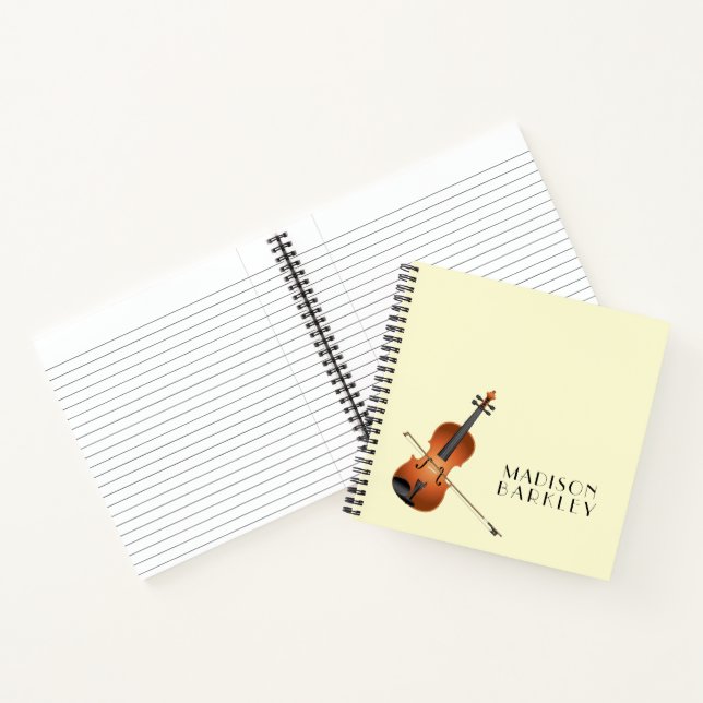 Cuaderno Músico de Viola Violin Music Teacher (Interior)