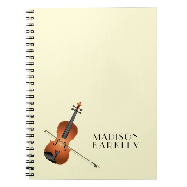 Cuaderno Músico de Viola Violin Music Teacher (Frente)