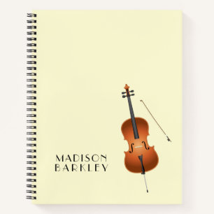Cuaderno Músico de violonchelo Profesor de música Orquesta