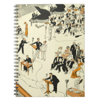 Cuaderno Músicos del programa de radio del dibujo animado