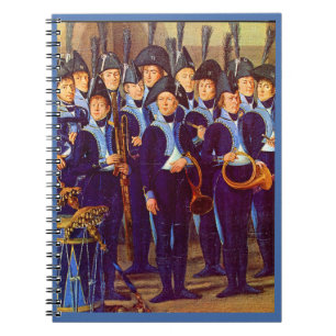 Cuaderno músicos militares europeos alrededor de 1800
