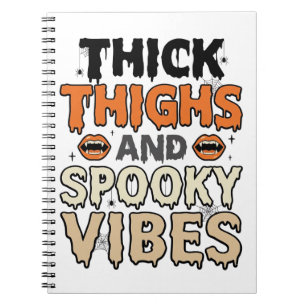 Cuaderno Muslos Gruesos y Vibraciones Espeluznantes Diseño