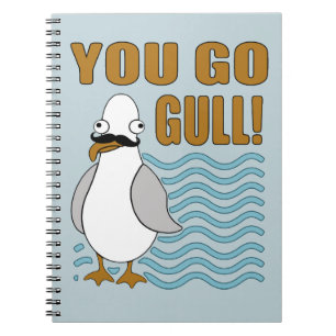 Cuaderno Mustache Seagull You Go Gull
