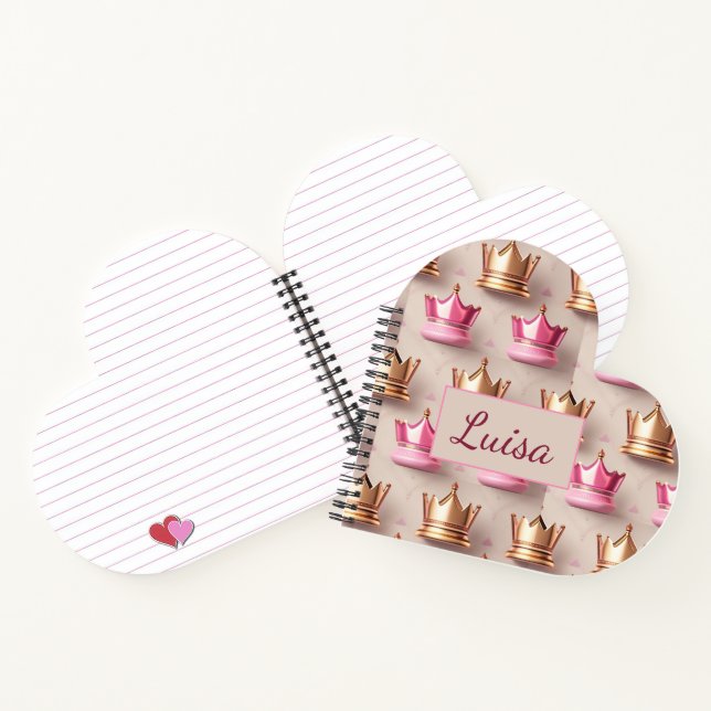 Cuaderno Muster Kronen in 3D Optik  (Interior)