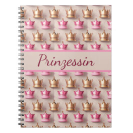 Cuaderno Muster Kronen in 3D Optik 