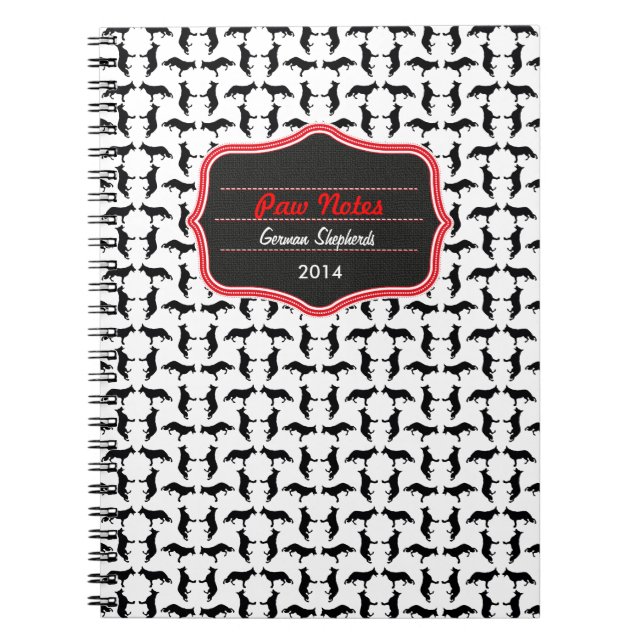 Cuaderno Muster Schäferhund (Frente)