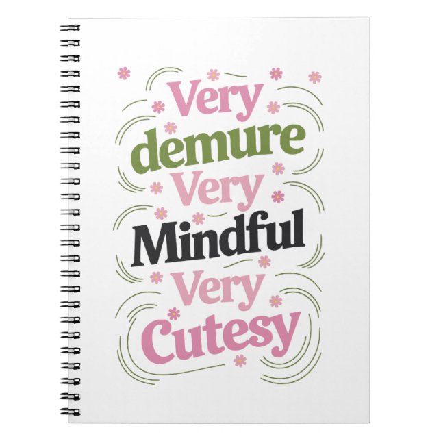 Cuaderno Muy Demuestra Muy Mentirosa Muy Cortesía Vibrant G (Frente)