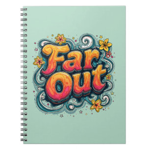 Cuaderno Muy Lejano Retro Groovy Hippie Psicodélico de los 