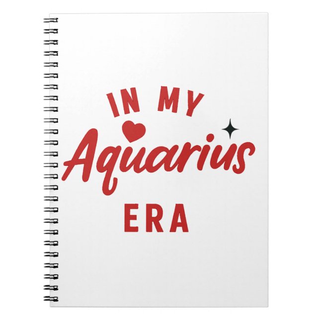 Cuaderno my Aquarius era Planner  ,Aquarius birthday gift (Frente)