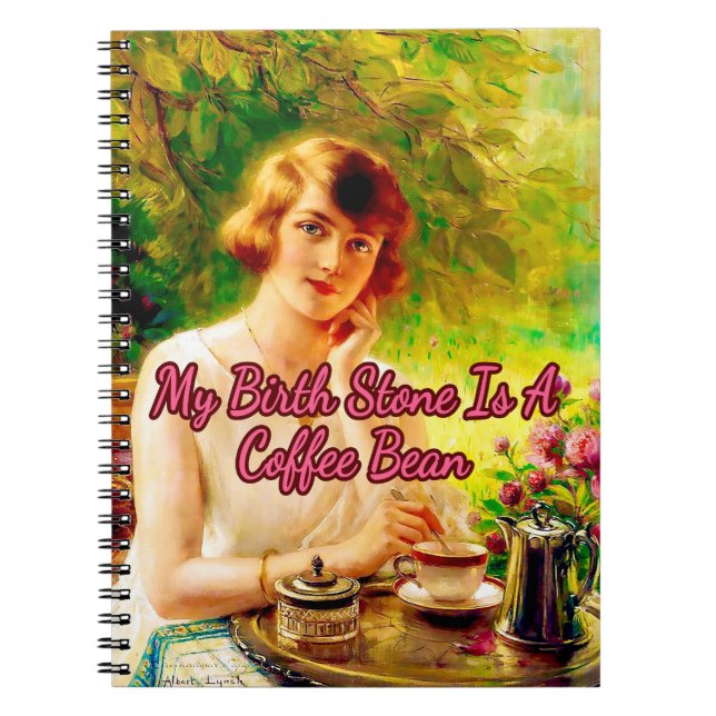 Cuaderno My Birthstone es un café frio, de Albert Lynch (Frente)
