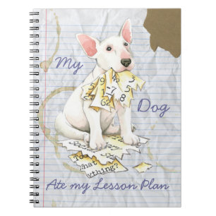 Cuaderno My Bull Terrier Ate My Lesson Plan