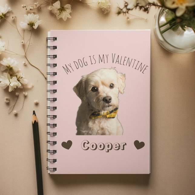 Cuaderno My Dog Is My Valentine – Personalized Pet (Subido por el creador)