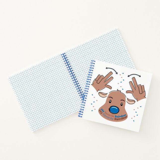 Cuaderno My favorite Reindeer in Sign Language (Interior)