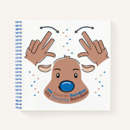 Cuaderno My favorite Reindeer in Sign Language