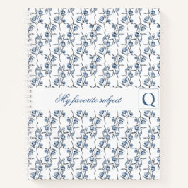 Cuaderno My Favorite Subject | Custom Initial
