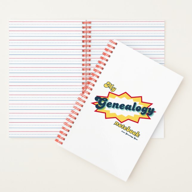 Cuaderno My Genealogy Notebook (lined pages) (Interior)