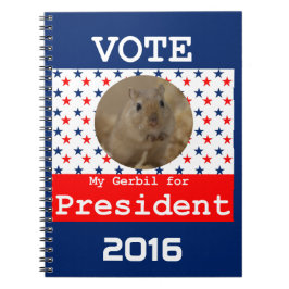 Cuaderno My Gerbil for President Notebook