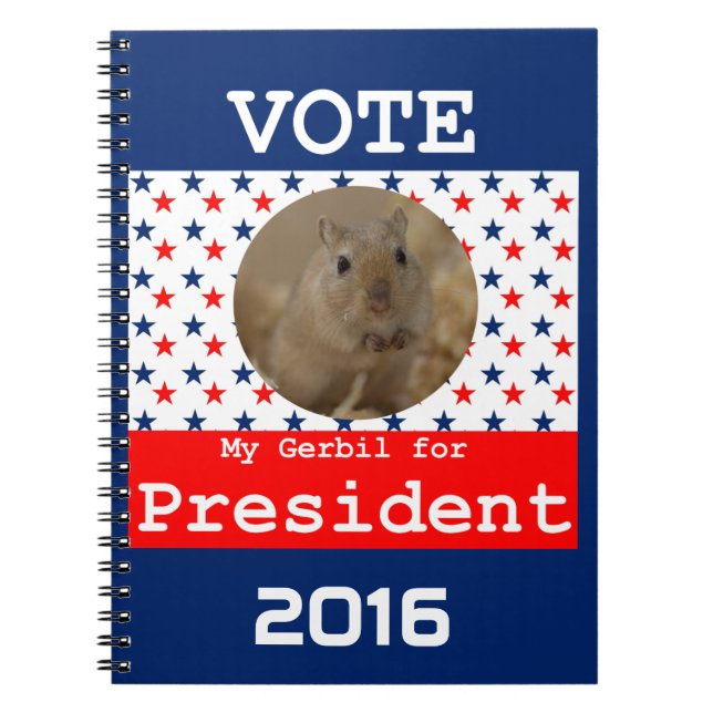 Cuaderno My Gerbil for President Notebook (Frente)