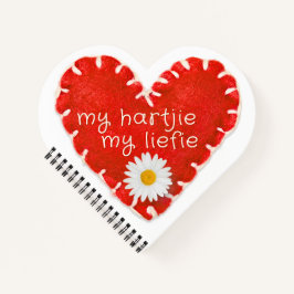 Cuaderno My Hartjie My Liefie Applit Heart and Daisy