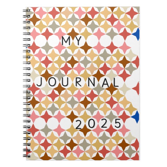 Cuaderno MY JOURNAL 2025 journal with simple graphic shapes (Frente)