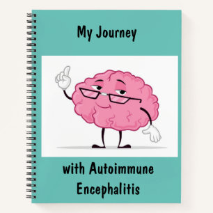 Cuaderno My Journey with Autoinmune Encefalitis notebook