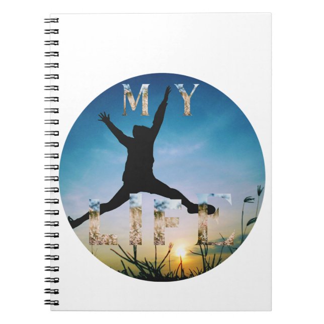 Cuaderno My Life – Inspirational Nature Design Spiral Photo (Frente)
