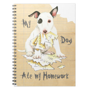 Cuaderno My Miniature Bull Terrier Ate My Homework