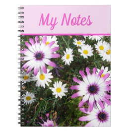 Cuaderno My Notes Book Daisy Beautiful Pink flor floral
