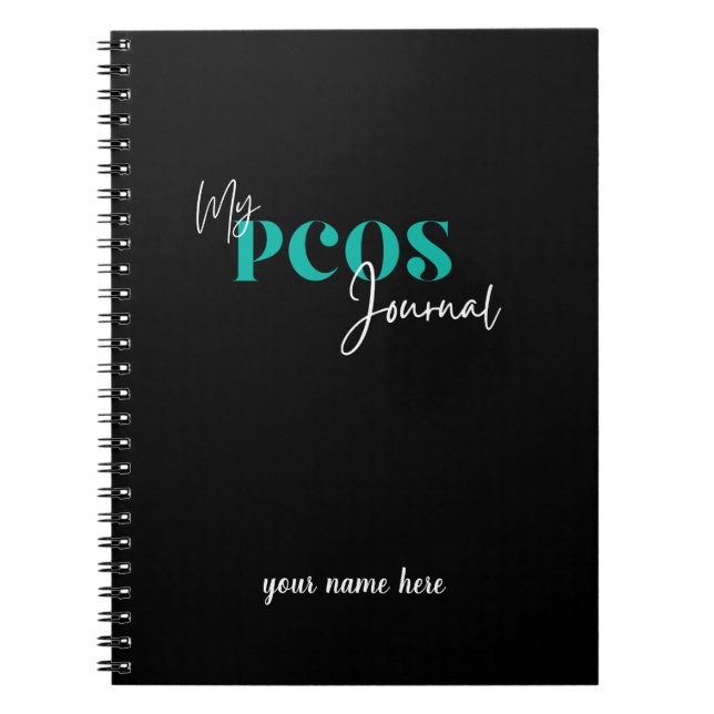 Cuaderno My PCOS Journal - Síndrome de ovario poliquístico (Frente)